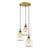 Opviq Luster Kofi-N-1095-1, 35x35x141cm, IP20, Zlatno-crne boje