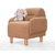 Atelier del Sofa Dečija fotelja Cobie Teddy, 49x 57 x51, Braon