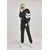 Womens Crinkle Batwing Jacket blk/wht