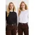 Trendyol Milla ženska majica model Twoaw25Ts00001, crna-bela