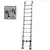 MXM Teleskopska lestev s kavlji - 5 m, aluminijasta