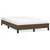 Vidaxl Posteljni okvir brez vzmetnice temno rjava 120x190 cm blago