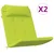 Jastučići za stolice 2 pcs Svijetlo zelena. 58 x 77 x 4,5 cm