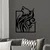 Wallity Zidna dekoracija Wolf in Frame, 55 x 43 cm, Crna