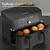 Cook-It AirfRyer XXL, 2x4,5L, 3200W, 11 programa, Smart Finish & Match Cook funkcije, Crni