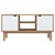 Vidaxl TV omarica OTTA rjava in bela 113,5x43x57 cm trdna borovina