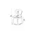 HANAH HOME Set stolica (4 dela) Toldy Black White