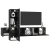 Set TV komoda Zidne 5 pcs Crni hrast Konstruirano drvo