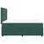 Vidaxl Box spring postelja z vzmetnico temno zelena 140x200 cm žamet