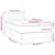 Vidaxl Box spring postelja z vzmetnico LED temno rjava 90x190 cm blago