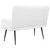 Sofa za dvije osobe Bijela 115 x 61 x 87 cm Tkanina