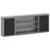 Ormar za alate s policom Crna i Siva 150 x 20 x 55 cm