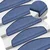 Prostirke za stepenice 20 kom 65x24x4 cm plave poluokrugle velike