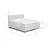 Siva boxspring postelja s prostorom za shranjevanje 180x200 cm Elva Bold Line – Bonami Selection