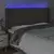 LED uzglavlje smeđesivo 203 x 16 x 118/128 cm od tkanine