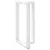Noge za barski stol T-oblika 2 kom Bijele 60x35x(100-101) cm Čelik
