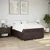 Vidaxl Box spring postelja z vzmetnico temno rjav 140x190 cm blago