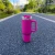 LIVEFY skodelica s slamico Happycup 1l, roza