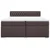 Vidaxl Box spring postelja z vzmetnico temno rjav 200x200 cm blago