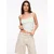 Pull&Bear Top nebeško modra/oliva/bela