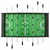Sklopivi stolni nogomet 121 x 61 x 80 cm crni
