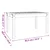 vidaXL Vrtna miza bela 82,5x50,5x45 cm trdna borovina