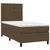 vidaXL vidaXL Box spring postelja z vzmetnico temno rjava 80x200 cm blago, (20883713)