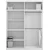 Garderobna omara Lux 150 cm - črna