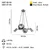 Opviq Luster Zerde-80-04, O14, 12cm, IP20 Zlatno-crne boje