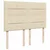 Vidaxl Box spring postelja z vzmetnico krem 140x190 cm blago