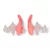 Speedo biofuse earplug orange/clear