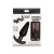 Bang! 25X Vibrating Silicone Butt Plug with Remote Control Black