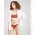 Calvin Klein Underwear Nedrček  oranžno rdeča / črna / bela