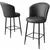 Hanah Home Set barskih stolica Uras, 2 komada, Antracit-crni