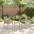 Bistro set za vrt 3 pcs Bež poliratan