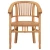 Stolica 2 pcs Smeđa 63 x 58 x 89 cm Čvrsto teak drvo