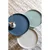 Modra aluminijasta kavna mizica White Label Ringar, o 39,5 cm