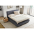 Bessagi Home Postelja Boxspring Bella, Siva, Z Nadvložkom, 200x200