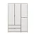 Hanah home Ormar Elina 140x208x52cm Belo-Bež