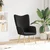fotelja Crna 62 x 67 x 95,5 cm Sherpa Tkanina