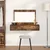 Vidaxl Toaletna mizica Rjava 100 x 40 x 70 cm Konstruiran les