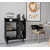 Hanah Home komoda za kafe kutak Magnetar, 90 cm, crna