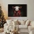 Slika božična koza s šalom - 30x20