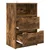 Noćni ormarići s ladicama 2 pcs Dimljeni hrast 40 x 30 x 467 cm