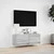Zidni TV ormarić s LED svjetlima siva boja hrasta 100x31x38 cm