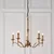 Endon 63627 - Luster na lancu STANFORD 5xE14/40W/230V mesing/bež