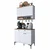 Hanah Home višenamenski ormarić JE272, 90,2 cm, beli / orah