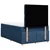 Vidaxl Box spring postelja z vzmetnico modra 120x190 cm blago
