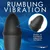 ThunderPlugs Butt Slider 10X Sliding Ring Silicone Missile Plug with Remote Black