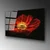 WALLXPERT dekorativna slika od kaljenog stakla Cvetan cvet crvenog maka (UV 204) 70 x 100cm
